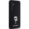 Dėklas Karl Lagerfeld KLHCS23FEMHKNPK S23 FE S711 Juodas/Juodas SILICONE IKONIK METAL PIN
