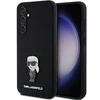 Dėklas Karl Lagerfeld KLHCS23FEMHKNPK S23 FE S711 Juodas/Juodas SILICONE IKONIK METAL PIN
