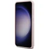 Samsung Galaxy S23 FE Karl Lagerfeld silikoninis dėklas Choupette Metal Pin (KLHCS23FESMHCNPP) rožinės spalvos