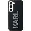 Samsung Galaxy S23 Ultra Karl Lagerfeld dėklas 3D Rubber Glitter Logo (KLHCS23L3DMBKCK) juodos spalvos