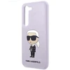 Samsung Galaxy S23 Plus Karl Lagerfeld silikoninis dėklas Ikonik (KLHCS23MSNIKBCU) violetinės spalvos