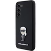 Samsung Galaxy S23 Karl Lagerfeld silikoninis dėklas Ikonik Metal Pin (KLHCS23SSMHKNPK) juodos spalvos