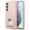 Samsung Galaxy S23 Karl Lagerfeld silikoninis dėklas Choupette (KLHCS23SSNCHBCP) rožinės spalvos