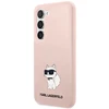 Samsung Galaxy S23 Karl Lagerfeld silikoninis dėklas Choupette (KLHCS23SSNCHBCP) rožinės spalvos