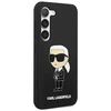 Samsung Galaxy S23 Karl Lagerfeld silikoninis dėklas Ikonik (KLHCS23SSNIKBCK) juodos spalvos
