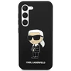 Samsung Galaxy S23 Karl Lagerfeld silikoninis dėklas Ikonik (KLHCS23SSNIKBCK) juodos spalvos