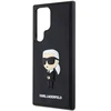 Samsung Galaxy S24 Ultra Karl Lagerfeld dėklas 3D Rubber Ikonik (KLHCS24L3DRKINK) juodos spalvos