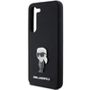 Samsung Galaxy S24 Plus Karl Lagerfeld silikoninis dėklas Ikonik Metal Pin (KLHCS24MSMHKNPK) juodos spalvos