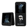 Dėklas Karl Lagerfeld Silicone Ikonik - Samsung Z Flip 5 Case juodas