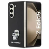 Samsung Galaxy Z Fold 5 Karl Lagerfeld Dėklas Saffiano Karl&amp;Choupette Pin (KLHCZFD5SAKCNPK) juodos spalvos