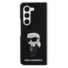 Dėklas Karl Lagerfeld KLHCZFD5SNIKBCK WITH FOLD5 HARDCASE Juodas/Juodas SILICONE ICONIK