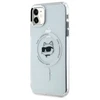 Karl Lagerfeld KLHMN61HLSCHH Apple iPhone 11 / Xr 6.1" dėklas telefonui baltos spalvos IML Metal Choupette Head MagSafe