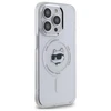 Karl Lagerfeld KLHMP13LHLSCHH Apple iPhone 13 Pro 6.1" dėklas telefonui baltos spalvos IML Metal Choupette Head MagSafe