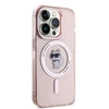 Apple iPhone 14 Pro Karl Lagerfeld dėklas IML Choupette MagSafe (KLHMP14LHFCCNOP) rožinės spalvos