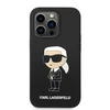 Karl Lagerfeld dėklas, skirtas iPhone 14 Pro 6,1 KLHMP14LSNIKBCK juodos spalvos kietas dėklas , skirtas Silikoninis Ikonik Magsafe