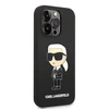 Karl Lagerfeld dėklas, skirtas iPhone 14 Pro 6,1 KLHMP14LSNIKBCK juodos spalvos kietas dėklas , skirtas Silikoninis Ikonik Magsafe