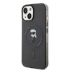 Apple iPhone 13 / 14 / 15 Karl Lagerfeld dėklas IML Ikonik MagSafe (KLHMP14SHFCKNOK) juodos spalvos