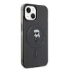 Apple iPhone 13 / 14 / 15 Karl Lagerfeld dėklas IML Ikonik MagSafe (KLHMP14SHFCKNOK) juodos spalvos