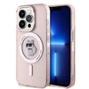 Apple iPhone 14 Pro Max Karl Lagerfeld dėklas IML Choupette MagSafe (KLHMP14XHFCCNOP) rožinės spalvos