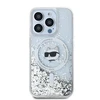 Karl Lagerfeld Liquid Glitter Choupette Head MagSafe Apple iPhone 14 Pro Max - dėklas telefonui skaidrus