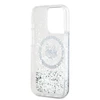 Karl Lagerfeld Liquid Glitter Choupette Head MagSafe Apple iPhone 15 Pro - dėklas telefonui skaidrus