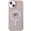 Apple iPhone 15 Plus Karl Lagerfeld dėklas IML Choupette MagSafe (KLHMP15MHFCCNOP) rožinės spalvos
