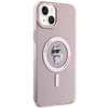 Apple iPhone 15 Plus Karl Lagerfeld dėklas IML Choupette MagSafe (KLHMP15MHFCCNOP) rožinės spalvos