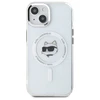 Karl Lagerfeld KLHMP15MHLSCHH Apple iPhone 15 Plus 6.7" dėklas telefonui baltos spalvos IML Metal Choupette Head MagSafe
