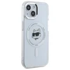 Karl Lagerfeld KLHMP15MHLSCHH Apple iPhone 15 Plus 6.7" dėklas telefonui baltos spalvos IML Metal Choupette Head MagSafe
