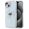 Karl Lagerfeld KLHMP15MHLSCHH Apple iPhone 15 Plus 6.7" dėklas telefonui baltos spalvos IML Metal Choupette Head MagSafe
