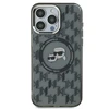 Apple iPhone 15 Karl Lagerfeld IML Monogram Karl&amp;Choupette Head MagSafe (KLHMP15SHMCKMHK) dėklas telefonui juodos spalvos