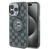 Apple iPhone 15 Pro Max Karl Lagerfeld IML Monogram Karl&amp;Choupette Head MagSafe (KLHMP15XHMCKMHK) dėklas telefonui juodos spalvos