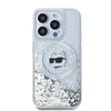 Karl Lagerfeld Liquid Glitter Choupette Head MagSafe Apple iPhone 15 Pro Max - dėklas telefonui skaidrus