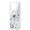 Karl Lagerfeld Liquid Glitter Karl Head MagSafe Apple iPhone 15 Pro Max - dėklas telefonui skaidrus