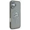 Dėklas Karl Lagerfeld KLHMP16MHLSKCK Apple iPhone 16 Plus 6.7" juodos spalvos hardcase IML Metal Karl&amp;Choupette Head