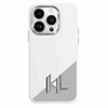 Karl Lagerfeld KLHMP16SSCMKMPCH Apple iPhone 16 6.1" dėklas telefonui baltos spalvos hard Silikoninis Initial Metal Logo MagSafe