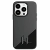 Karl Lagerfeld KLHMP16SSCMKMPCK Apple iPhone 16 6.1" dėklas telefonui juodos spalvos Silikoninis Shadow Metal Initial MagSafe
