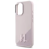 Karl Lagerfeld KLHMP16SSCMKMPCP Apple iPhone 16 6.1" dėklas telefonui rožinės spalvos Silikoninis Shadow Metal Initial MagSafe