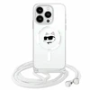 Karl Lagerfeld KLHMP16XHCCHNT Apple iPhone 16 Pro Max 6.9" dėklas telefonui skaidrus IML Choupette Head &amp; Cord MagSafe