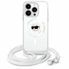 Karl Lagerfeld KLHMP16XHCKHNT Apple iPhone 16 Pro Max 6.9" dėklas telefonui skaidrus Crossbody IML Karl Head MagSafe