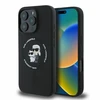 Karl Lagerfeld Liquid Silicone Karl and Choupette MagSafe dėklas skirtas Apple iPhone 16 Pro Max juodos spalvos