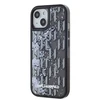 Karl Lagerfeld Liquid Glitter Monogram Gradient dėklas telefonui Apple iPhone 15 juodos spalvos