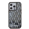 Karl Lagerfeld Liquid Glitter Monogram Gradient dėklas telefonui Apple iPhone 15 Pro juodos spalvos