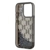 Karl Lagerfeld Liquid Glitter Monogram Gradient dėklas telefonui Apple iPhone 15 Pro Max juodos spalvos