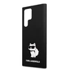 Samsung Galaxy S24 Ultra Karl Lagerfeld silikoninis dėklas Choupette (KLHCS24LSNCHBCK) juodos spalvos