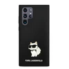 Samsung Galaxy S24 Ultra Karl Lagerfeld silikoninis dėklas Choupette (KLHCS24LSNCHBCK) juodos spalvos