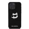 Dėklas Karl Lagerfeld Silicone Choupette Head Print MagSafe - Case Apple iPhone 16 Pro Max juodas
