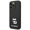 Apple iPhone 14 Pro Karl Lagerfeld dėklas Silicone Choupette Body (KLHCP14LSLCTBK) juodos spalvos