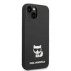 Dėklas Karl Lagerfeld KLHCP14MSLCTBK IPHONE 14 PLUS / 15 PLUS 6.7 "HARDCASE JUODA / Juodas SILICONE CHOUPETTE BODY