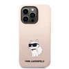 Karl Lagerfeld dėklas, skirtas iPhone 14 Pro 6,1 KLHCP14LSNCHBCP rožinė kietas dėklas , skirtas Silikoninis Choupette